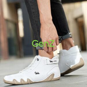 Sneakers for Men Fashion Outdoor Walking Loafers Shoes Comfortable Ankle Boots Luxury Man Shoes 2023 New In Casual Leather Shoes